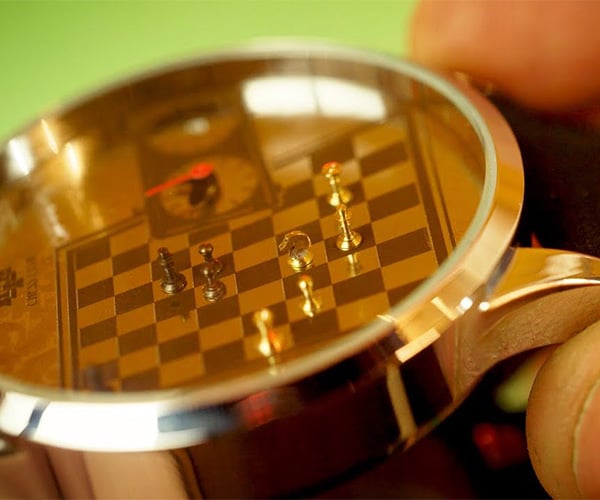 Making a Brass Chess Set Inside a Watch