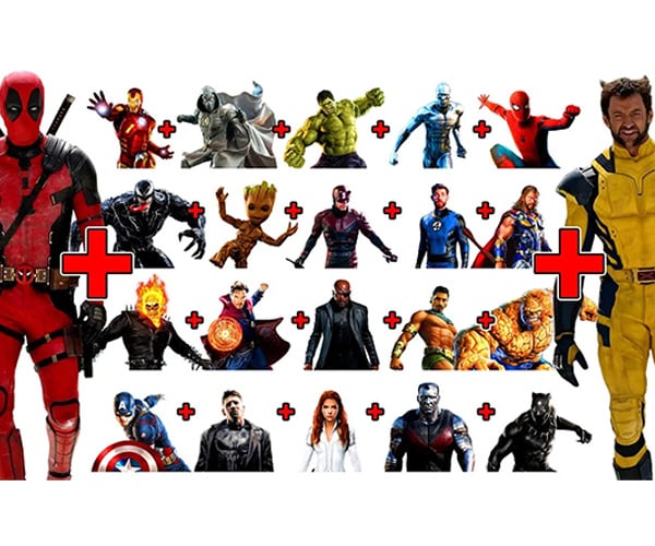 Combining 22 Marvel Characters into One