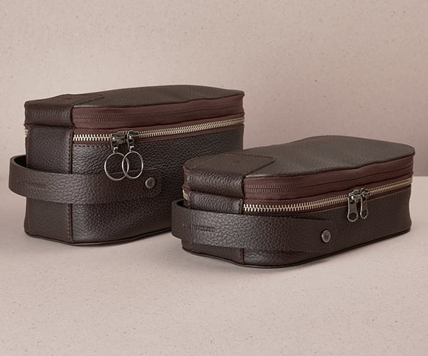 Capra Leather Rover Toiletry Bags