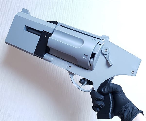 3D-Printed Toy Hand Cannon Revolver