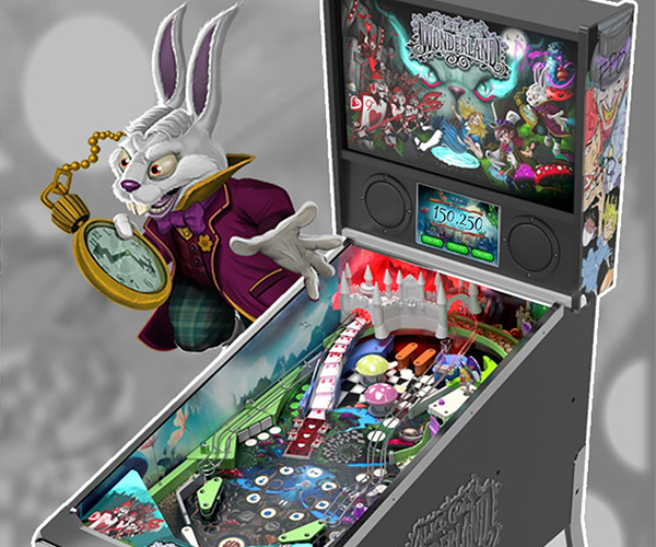 Alice Goes to Wonderland Pinball Machine