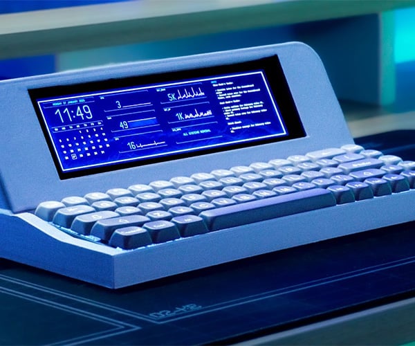 Making a Retro-futuristic Keyboard with a Screen
