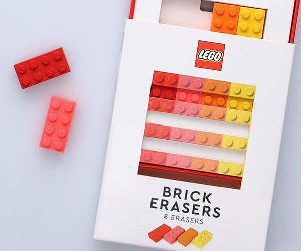 Multicolor LEGO Brick Erasers