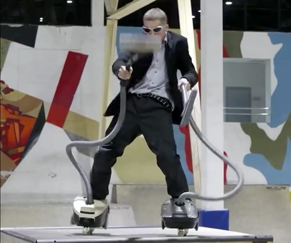 Skating on Vacuum Cleaners