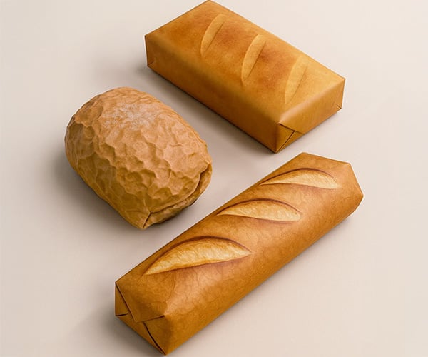 Fake Bread Wrapping Paper