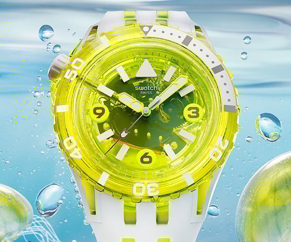 Swatch Scubaqua Egg Yolk Dive Watch